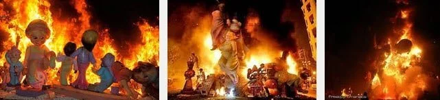 Visit the week long celebration of the Fallas in Valencia